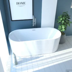 Ligbad Vrijstaand Boss & Wessing 170x80x59 Cm Inclusief Overloop Wit -Baden Luxe Verkoop ligbad vrijstaand boss wessing 170x75x59 cm inclusief overloop wit detail1