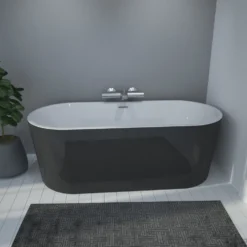 Ligbad Vrijstaand Boss & Wessing 170x80x58 Cm Zwart Wit -Baden Luxe Verkoop ligbad vrijstaand boss wessing 170x80x58 cm zwart wit detail1