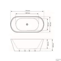 Ligbad Vrijstaand Boss & Wessing 170x80x59 Cm Inclusief Overloop Wit -Baden Luxe Verkoop ligbad vrijstaand boss wessing 170x80x59 cm inclusief overloop wit tech