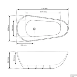 Ligbad Vrijstaand Boss & Wessing 173x85x56 Cm Wit -Baden Luxe Verkoop ligbad vrijstaand boss wessing 173x85x56 cm wit tech