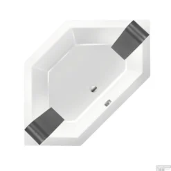 Ligbad Xenz Society 145 6-hoekig 145x145x50 Cm Inbouw Acryl Wit