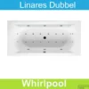 Ligbad Riho Linares 190 X 90 Cm Mat Wit Whirlpool Dubbel Systeem