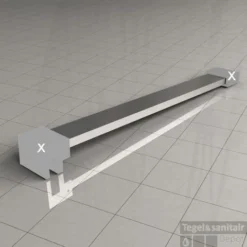 Losse Stabilisatiestang Chroom 100cm