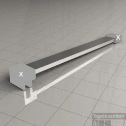 Losse Stabilisatiestang Chroom 120cm