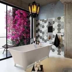 LUNDY Vrijstaand Bad 170x75cm Kleur Linen / Talc -Baden Luxe Verkoop lundy 3 00004