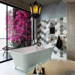 LUNDY Vrijstaand Bad 170x75cm Kleur Greey / Talc 14 LUNDY Vrijstaand Bad 170x75cm Kleur Greey / Talc -Baden Luxe Verkoop lundy 3 00005