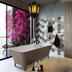 LUNDY Vrijstaand Bad 170x75cm Kleur Smoke / Talc -Baden Luxe Verkoop lundy 3 00007