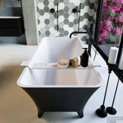 LUNDY Vrijstaand Bad 170x75cm Kleur Urban / Talc -Baden Luxe Verkoop lundy 4 00003