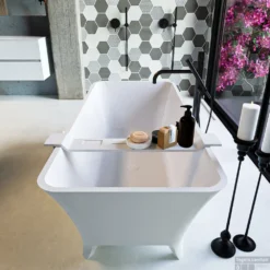 LUNDY Vrijstaand Bad 170x75cm Kleur Clay / Talc -Baden Luxe Verkoop lundy 4 00006