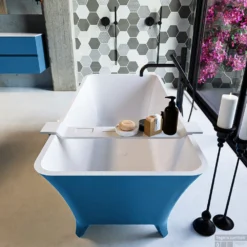 LUNDY Vrijstaand Bad 170x75cm Kleur Jeans / Talc -Baden Luxe Verkoop lundy 4 00013