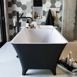 LUNDY Vrijstaand Bad 170x75cm Kleur Urban / Talc -Baden Luxe Verkoop lundy 5 00003