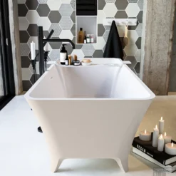 LUNDY Vrijstaand Bad 170x75cm Kleur Linen / Talc -Baden Luxe Verkoop lundy 5 00004
