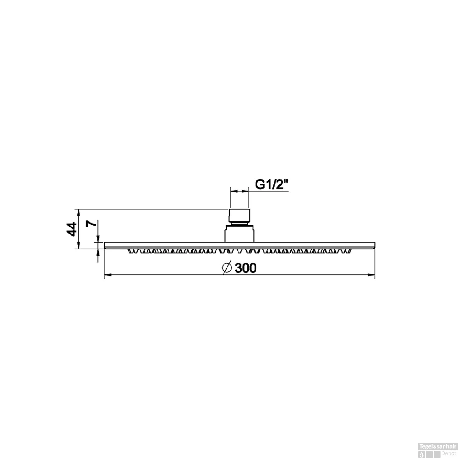 Luxe Hoofddouche Wiesbaden Rond 30 Cm Gunmetal 2 Luxe Hoofddouche Wiesbaden Rond 30 Cm Gunmetal - Afbeelding 2