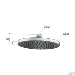 Hoofddouche Hotbath Mate Opbouw 20 Cm Verouderd Messing -Baden Luxe Verkoop m100ab hoofddouche hotbath mate opbouw 20 cm verouderd messing tech 1