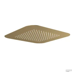 Hoofddouche Hotbath Gal Inbouw Vierkant 42x42 Cm Geborsteld Messing PVD