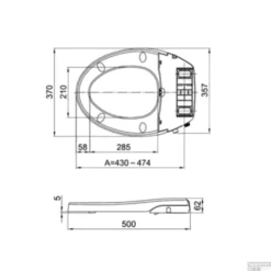 Maro D'Italia FP108 Stroomloze Douchewc 48x37cm Met Softclose En QuickRelease Wit (losse Zitting) -Baden Luxe Verkoop maro d italia fp108 stroomloze douchewc 48x37cm met softclose en quickrelease wit losse zitting tech