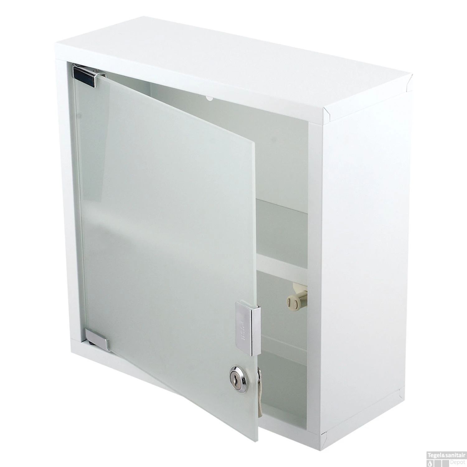 Medicijnkast Differnz Quadro 30x12x30cm Wit 1 Medicijnkast Differnz Quadro 30x12x30cm Wit