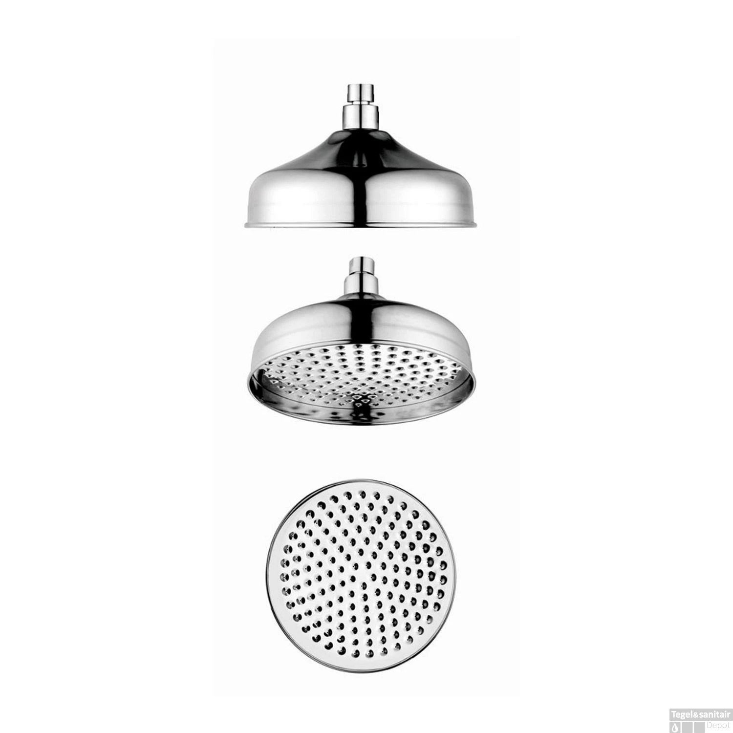 Regendouchekop Sapho Retro Rond 20.8 Cm Chroom 2 Regendouchekop Sapho Retro Rond 20.8 Cm Chroom - Afbeelding 2