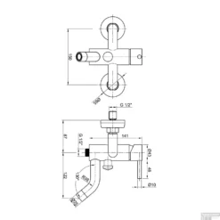 Badkraan Opbouw Sapho Minimal Mengkraan 1-hendel 21.5 Cm RVS -Baden Luxe Verkoop mi010 badkraan opbouw sapho minimal mengkraan 1 hendel 21.5 cm rvs 3