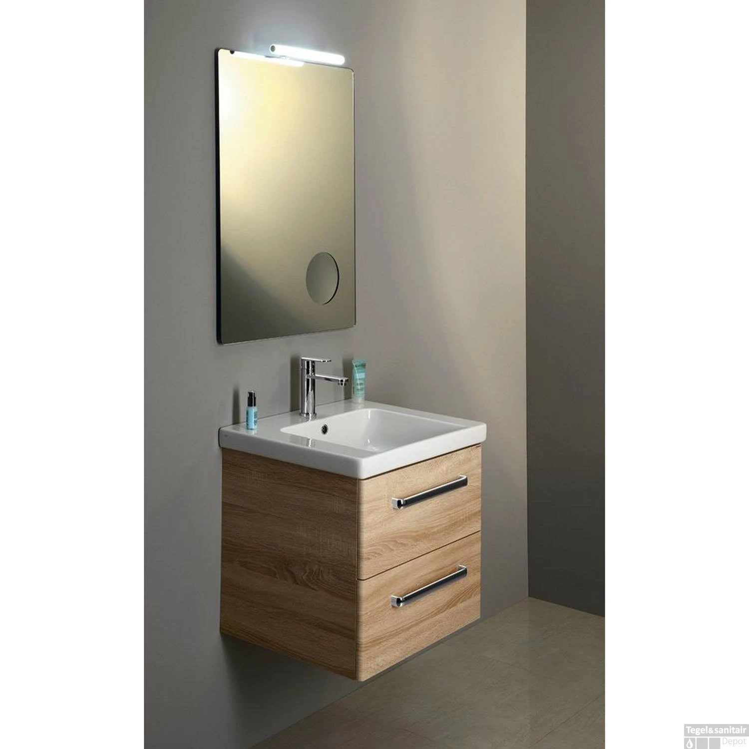 Badkamerspiegel Sapho Rechthoek 60x80 Cm Met Cosmetica Spiegel 3 Badkamerspiegel Sapho Rechthoek 60x80 Cm Met Cosmetica Spiegel - Afbeelding 3