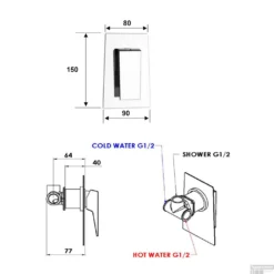 Douchekraan Inbouw Sapho Morada Mengkraan Afbouwdeel 1-weg Goud (incl. Inbouwdeel) -Baden Luxe Verkoop mr41zl douchekraan inbouw sapho morada mengkraan afbouwdeel 1 weg goud incl. inbouwdeel 2 2