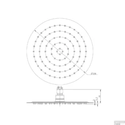Regendouchekop Sapho Slim Rond 25 Cm Gepolijst RVS -Baden Luxe Verkoop ms574 regendouchekop sapho slim rond 25 cm gepolijst rvs 2
