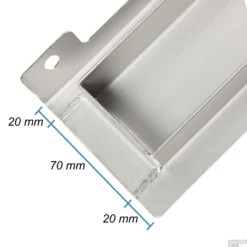 RVS Douchegoot Muurflens Met Uitneembaar Sifon 60x7cm 6,7cm Diep STANDAARD ROOSTER -Baden Luxe Verkoop muur design rooster 60cm 5