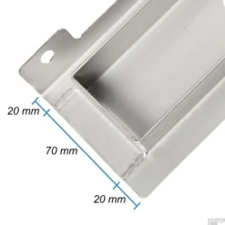 Mat Zwarte RVS Douchegoot Muurflens Met Uitneembaar Sifon 90x7cm 6,7cm Diep Mat Zwart -Baden Luxe Verkoop muur design rooster 90cm 5 1