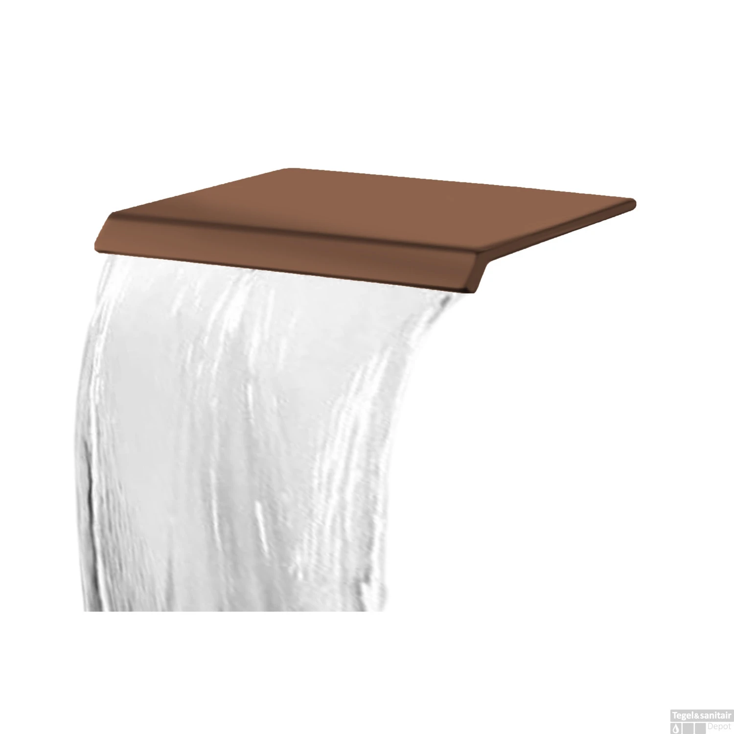 Muuruitloop Best Design Met Waterval Dule T.b.v. Douche En Bad PVD Brons