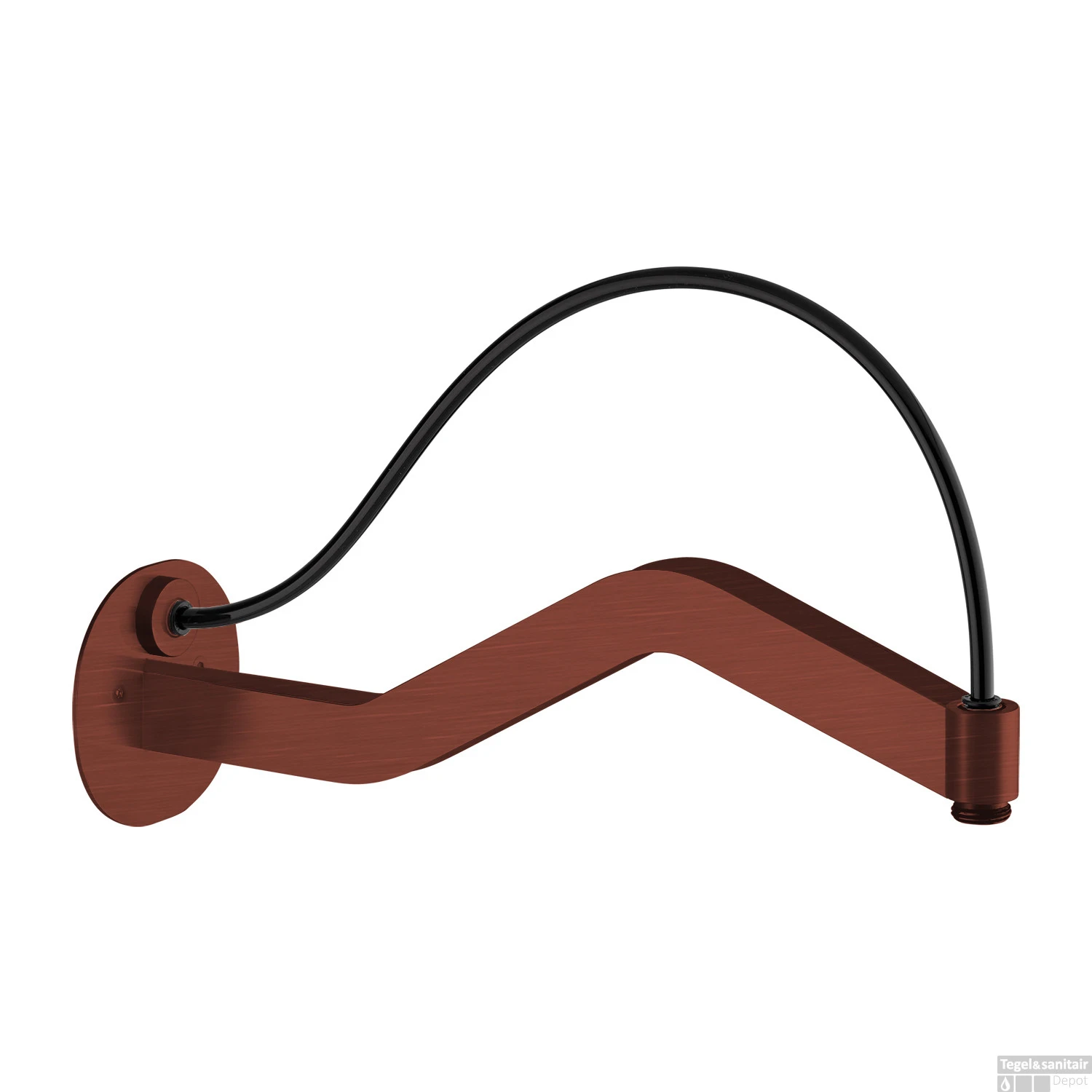 Wandarm Lux Lagoo Nesso 35 Cm RVS Geborsteld Koper PVD 1 Wandarm Lux Lagoo Nesso 35 Cm RVS Geborsteld Koper PVD