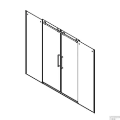 Nisdeur Boss & Wessing D&R Design 160x200cm 2 Roldeuren RVS -Baden Luxe Verkoop nisdeur boss wessing d r design 160x200cm 2 roldeuren rvs sfeer tech