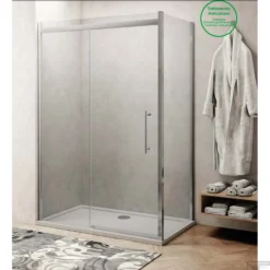 Douchecabine Lacus Procida 120 Cm Naar Binnen En Buiten Klapdeur 8mm Helder Glas (1 Zijwand)