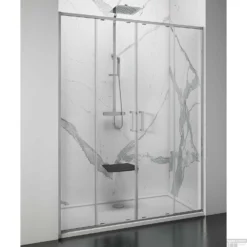 Nisdeur Lacus Stromboli Evo 2 Schuifdeuren 180x200 Cm Chroom