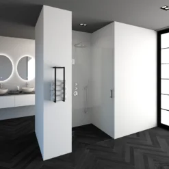 Sanitop Douchedeur Just Creating | Profielloos | 50cm | Omkeerbaar Helder Glas | Nisdeur