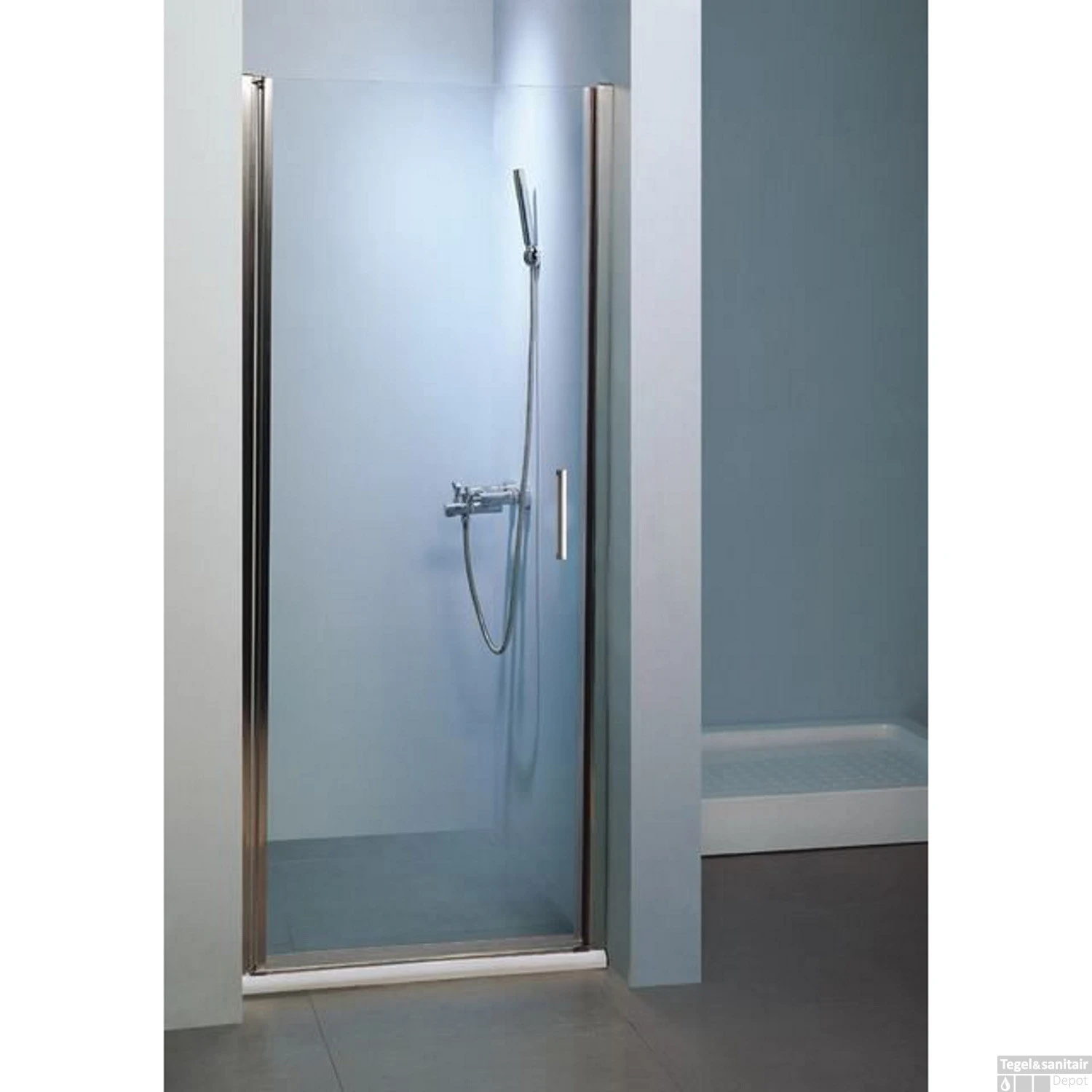 Nisdeur Sanilux Davos Klapdeur Met Profiel 80x200cm 6mm Veiligheidsglas 1 Nisdeur Sanilux Davos Klapdeur Met Profiel 80x200cm 6mm Veiligheidsglas