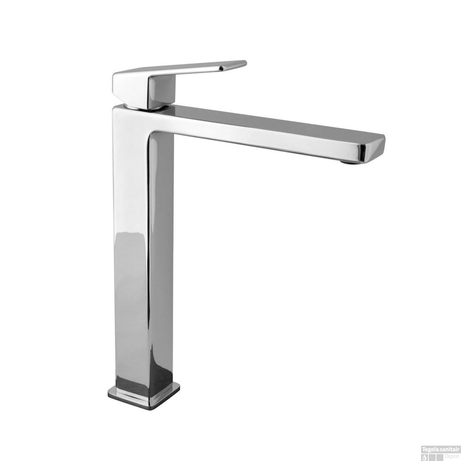 Wastafelmengkraan Sapho Notos 1-hendel Recht Hoog 30.2 Cm Chroom