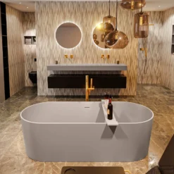 NOBLE Vrijstaand Bad 180x75cm Kleur Smoke / Smoke -Baden Luxe Verkoop noble 2 00020