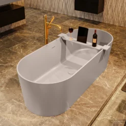 NOBLE Vrijstaand Bad 180x75cm Kleur Smoke / Smoke -Baden Luxe Verkoop noble 3 00020