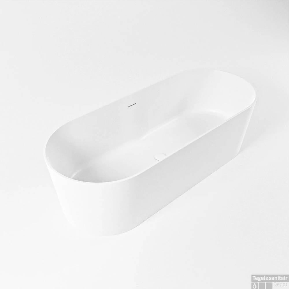 NOBLE Vrijstaand Bad 180x75cm Kleur Talc / Talc 1 NOBLE Vrijstaand Bad 180x75cm Kleur Talc / Talc