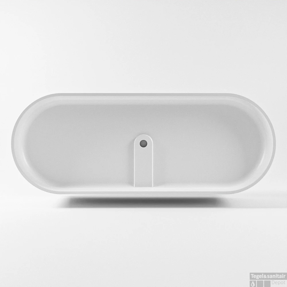 NOBLE Vrijstaand Bad 180x75cm Kleur Talc / Talc 7 NOBLE Vrijstaand Bad 180x75cm Kleur Talc / Talc - Afbeelding 7