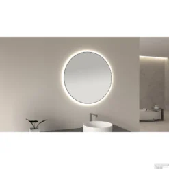 Ronde Spiegel Wiesbaden Novi Met LED, Dimbaar 80 Cm Mat Zwart 8 Ronde Spiegel Wiesbaden Novi Met LED, Dimbaar 80 Cm Mat Zwart -Baden Luxe Verkoop novi spiegels zwart sfeer 3 1