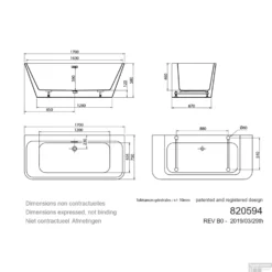 Vrijstaand Bad Allibert Monobloc Myva 170x75 Cm -Baden Luxe Verkoop nudea tech