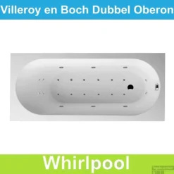Ligbad Villeroy & Boch Oberon 170x70 Cm Balboa Whirlpool Systeem Dubbel