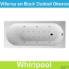 Ligbad Villeroy & Boch Oberon 180x80 Cm Balboa Whirlpool Systeem Dubbel