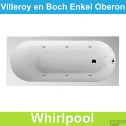 Ligbad Villeroy & Boch Oberon 180x80 Cm Balboa Whirlpool Systeem Enkel