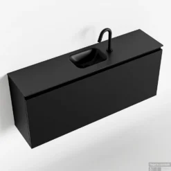 MONDIAZ OLAN 120cm Toiletmeubel Urban. LEX Wastafel Urban Midden 1 Kraangat