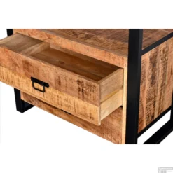 Onderkast Boss & Wessing Mango Wood 80x45x81cm Met Mat Zwart Metaal -Baden Luxe Verkoop onderkast boss wessing mango wood 80x45x81cm met mat zwart metaal 3