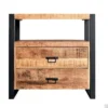 Onderkast Boss & Wessing Mango Wood 80x45x81cm Met Mat Zwart Metaal
