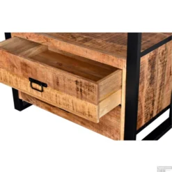 Onderkast Boss & Wessing Mango Wood 60x45x80 Cm Met Mat Zwart Metaal -Baden Luxe Verkoop onderkast bws mango wood 60x45x80 cm detail3