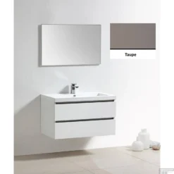 Badkamermeubelset Sanilux Trendline 100x47x50 Cm 0 Kraangaten Taupe